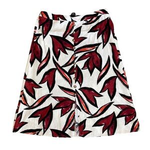 NYCC midi linen blend skirt